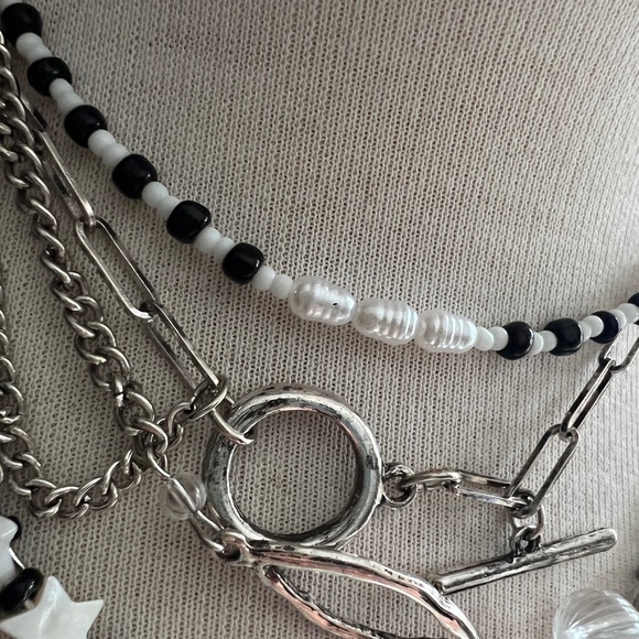 Free People Black Starry Layered Necklace - Picture 6 of 7